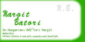 margit batori business card